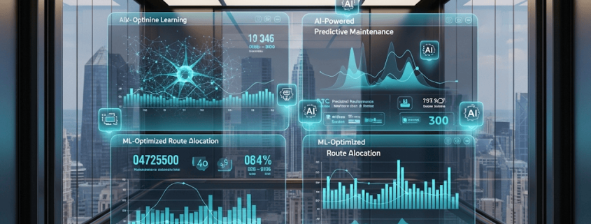 Artificial intelligence and machine learning in smart elevators